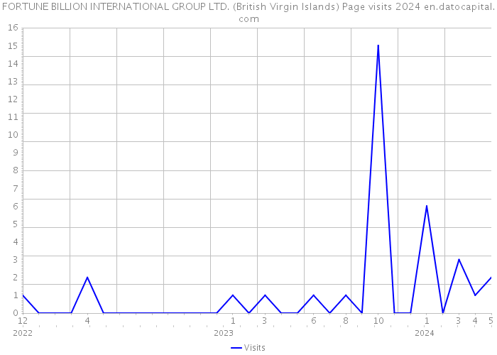 FORTUNE BILLION INTERNATIONAL GROUP LTD. (British Virgin Islands) Page visits 2024 