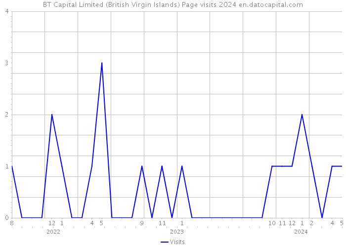 BT Capital Limited (British Virgin Islands) Page visits 2024 