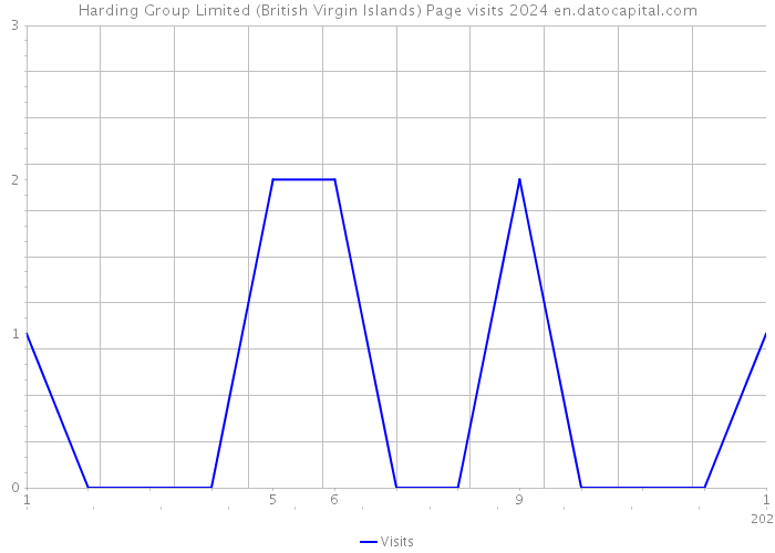 Harding Group Limited (British Virgin Islands) Page visits 2024 