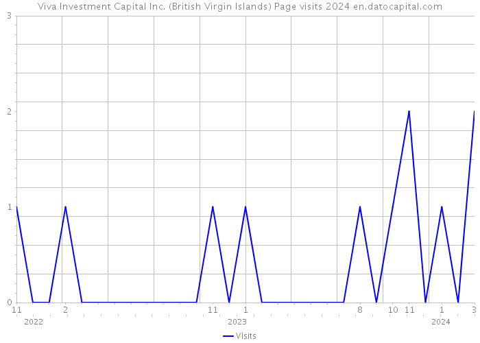 Viva Investment Capital Inc. (British Virgin Islands) Page visits 2024 