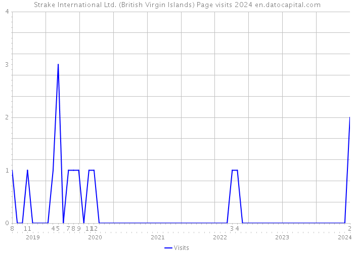 Strake International Ltd. (British Virgin Islands) Page visits 2024 