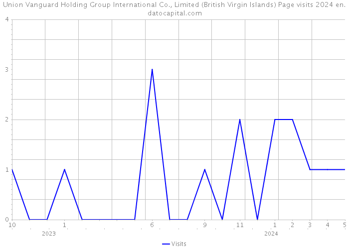 Union Vanguard Holding Group International Co., Limited (British Virgin Islands) Page visits 2024 