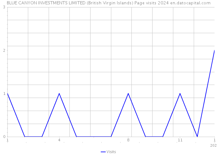 BLUE CANYON INVESTMENTS LIMITED (British Virgin Islands) Page visits 2024 
