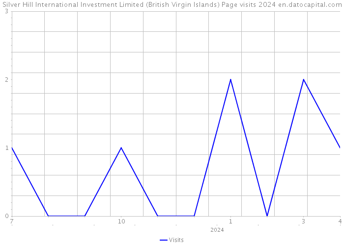 Silver Hill International Investment Limited (British Virgin Islands) Page visits 2024 