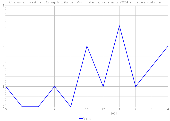 Chaparral Investment Group Inc. (British Virgin Islands) Page visits 2024 