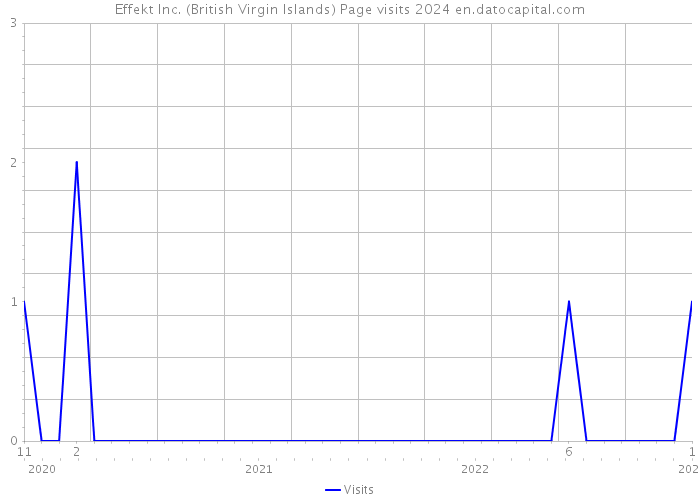 Effekt Inc. (British Virgin Islands) Page visits 2024 