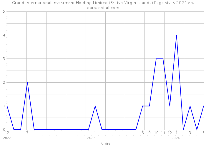 Grand International Investment Holding Limited (British Virgin Islands) Page visits 2024 