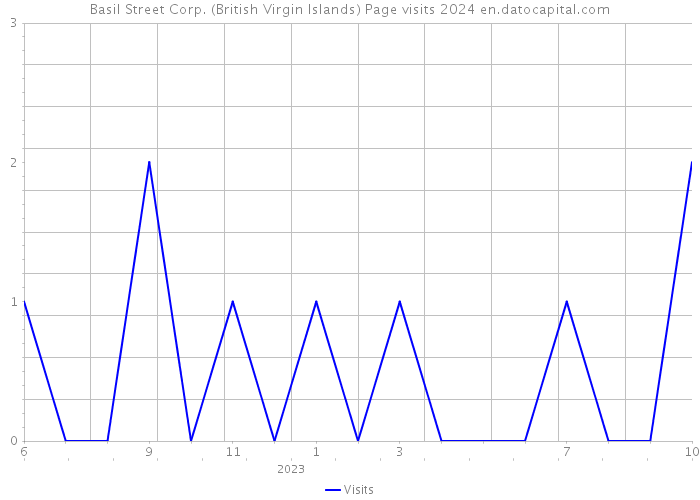 Basil Street Corp. (British Virgin Islands) Page visits 2024 