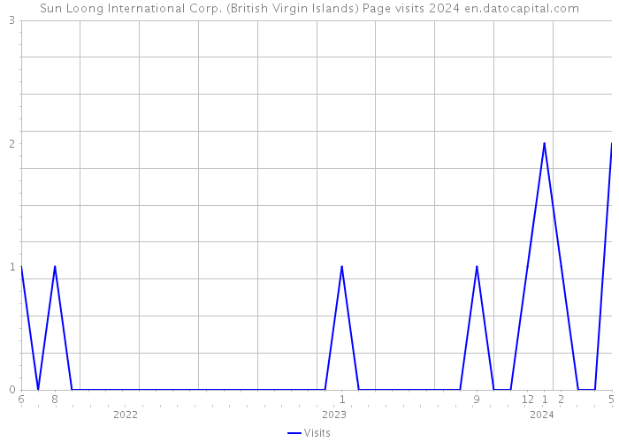 Sun Loong International Corp. (British Virgin Islands) Page visits 2024 