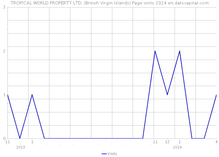 TROPICAL WORLD PROPERTY LTD. (British Virgin Islands) Page visits 2024 