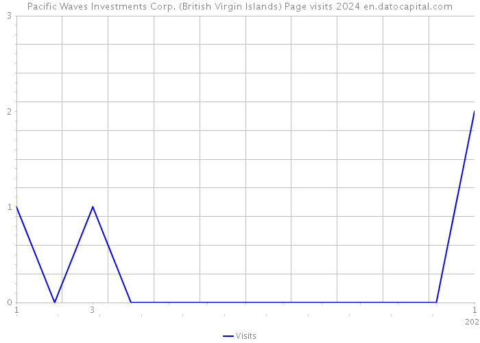 Pacific Waves Investments Corp. (British Virgin Islands) Page visits 2024 