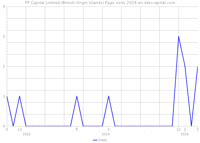 FF Capital Limited (British Virgin Islands) Page visits 2024 