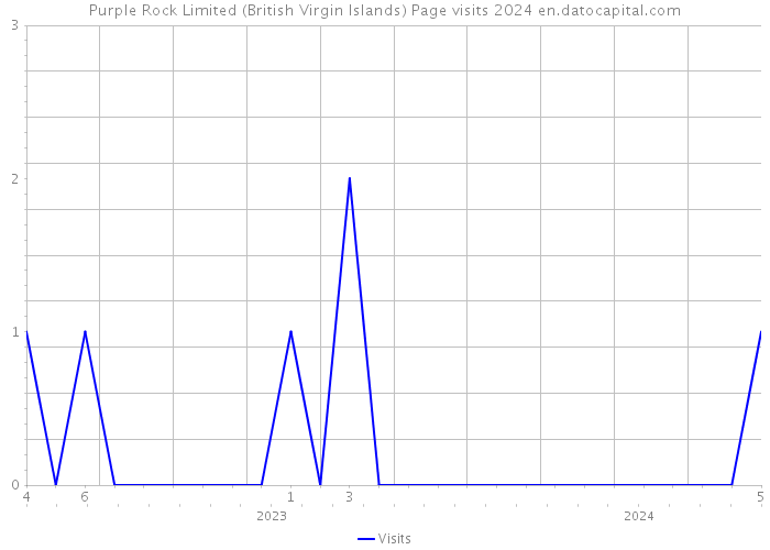 Purple Rock Limited (British Virgin Islands) Page visits 2024 