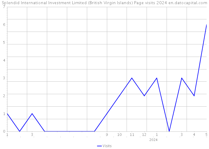 Splendid International Investment Limited (British Virgin Islands) Page visits 2024 