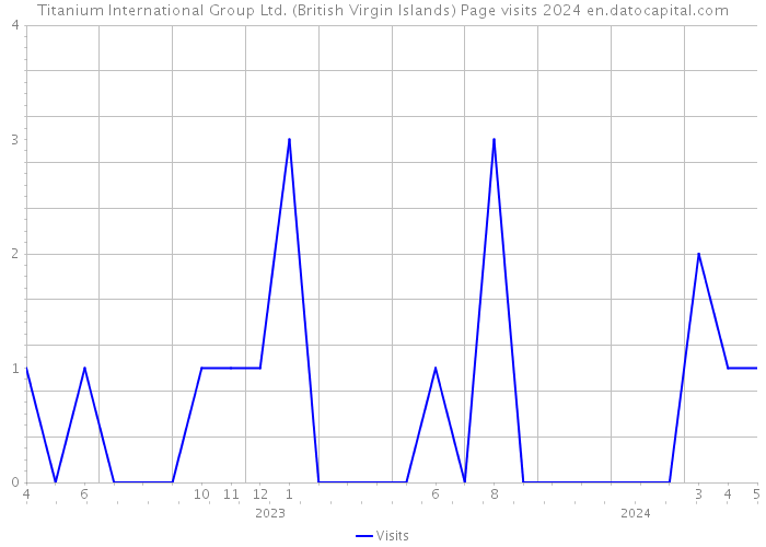 Titanium International Group Ltd. (British Virgin Islands) Page visits 2024 
