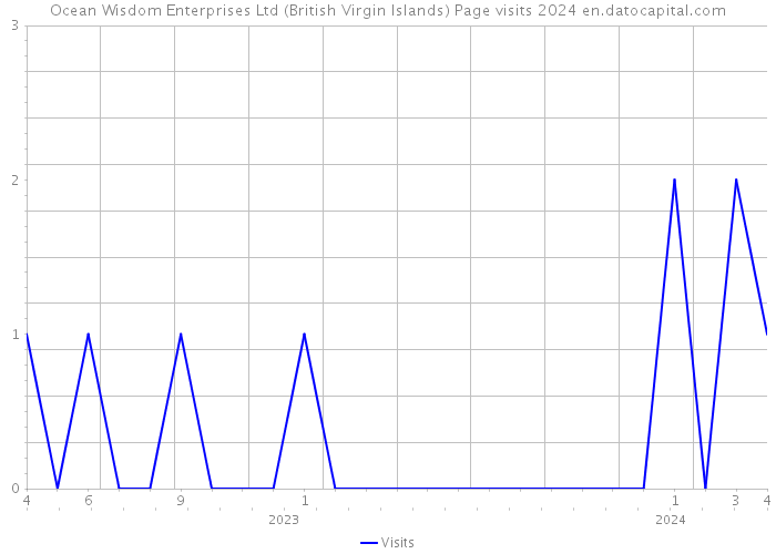 Ocean Wisdom Enterprises Ltd (British Virgin Islands) Page visits 2024 