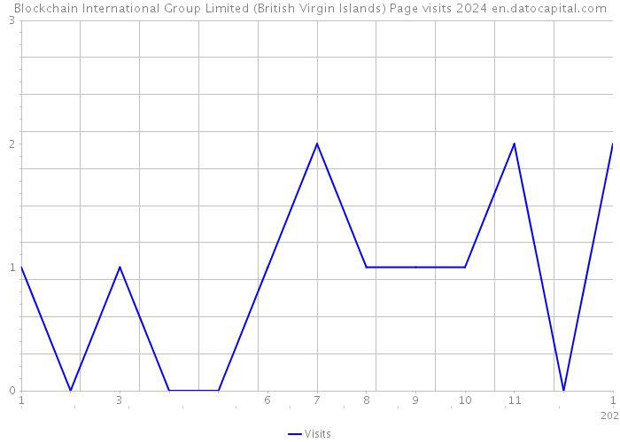 Blockchain International Group Limited (British Virgin Islands) Page visits 2024 