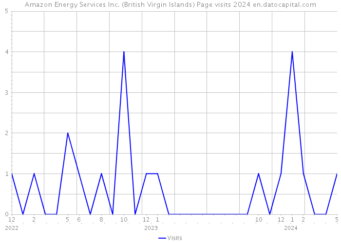 Amazon Energy Services Inc. (British Virgin Islands) Page visits 2024 