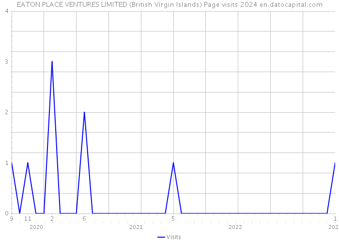 EATON PLACE VENTURES LIMITED (British Virgin Islands) Page visits 2024 