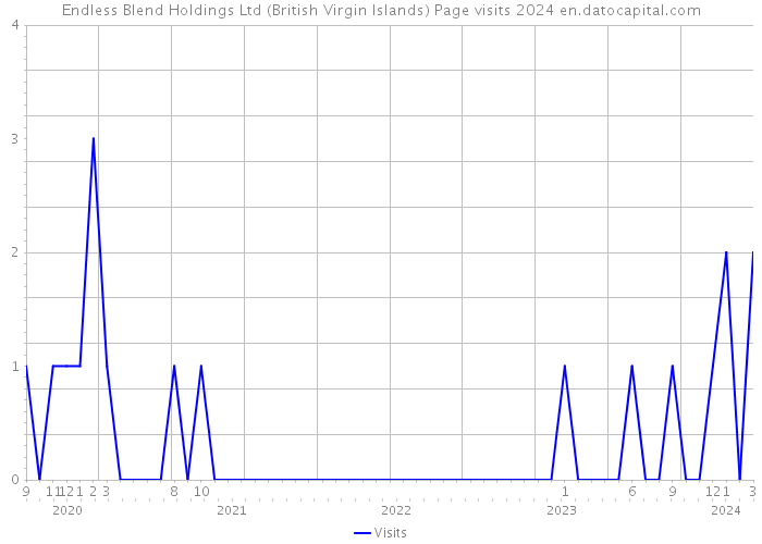 Endless Blend Holdings Ltd (British Virgin Islands) Page visits 2024 