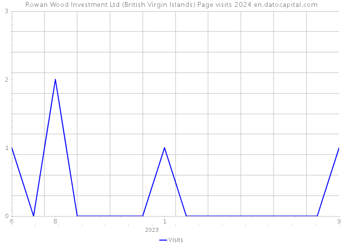 Rowan Wood Investment Ltd (British Virgin Islands) Page visits 2024 