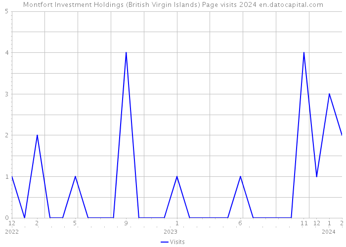 Montfort Investment Holdings (British Virgin Islands) Page visits 2024 