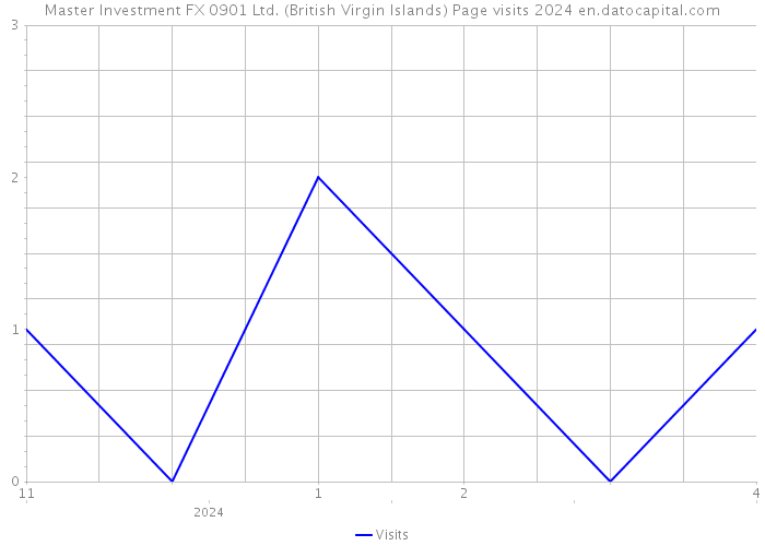 Master Investment FX 0901 Ltd. (British Virgin Islands) Page visits 2024 