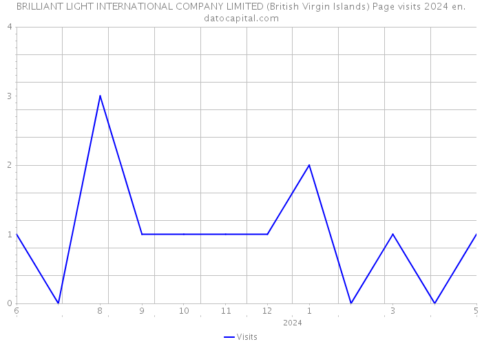 BRILLIANT LIGHT INTERNATIONAL COMPANY LIMITED (British Virgin Islands) Page visits 2024 