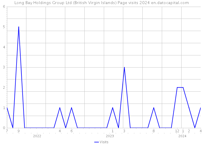Long Bay Holdings Group Ltd (British Virgin Islands) Page visits 2024 
