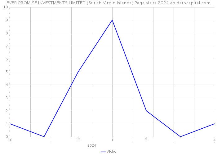 EVER PROMISE INVESTMENTS LIMITED (British Virgin Islands) Page visits 2024 