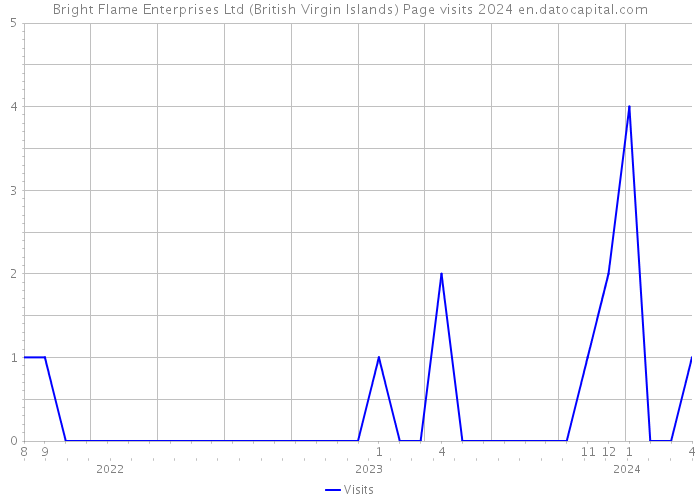 Bright Flame Enterprises Ltd (British Virgin Islands) Page visits 2024 