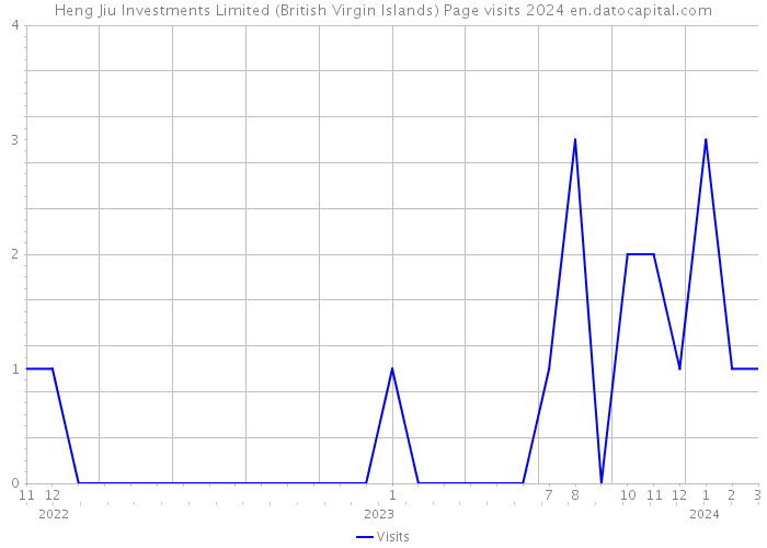Heng Jiu Investments Limited (British Virgin Islands) Page visits 2024 