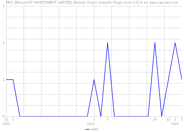 EPIC BRILLIANT INVESTMENT LIMITED (British Virgin Islands) Page visits 2024 