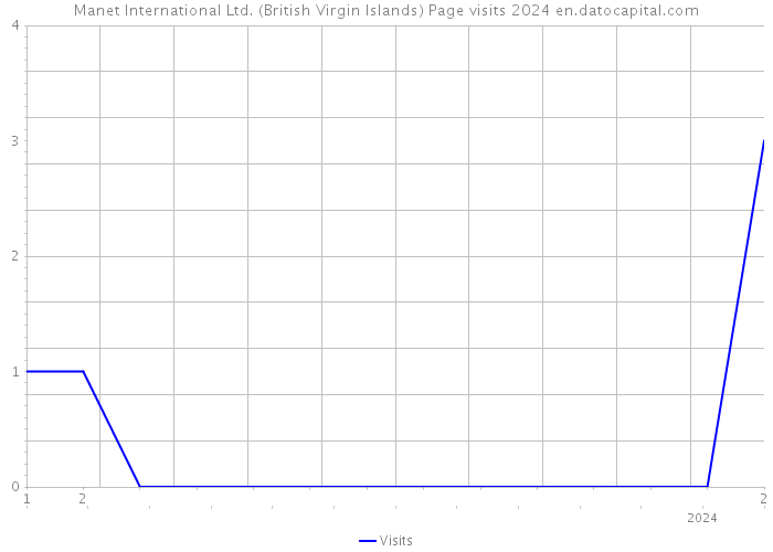 Manet International Ltd. (British Virgin Islands) Page visits 2024 