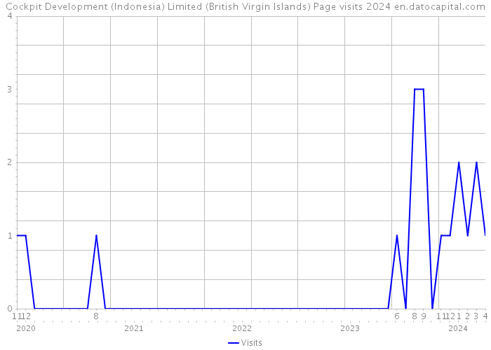Cockpit Development (Indonesia) Limited (British Virgin Islands) Page visits 2024 