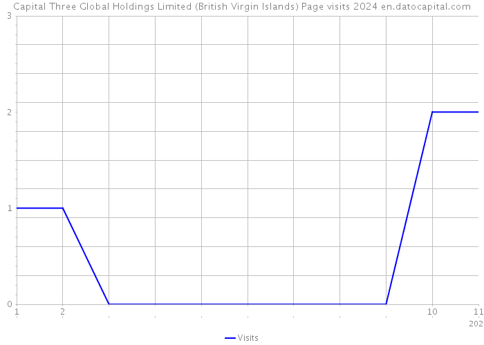 Capital Three Global Holdings Limited (British Virgin Islands) Page visits 2024 