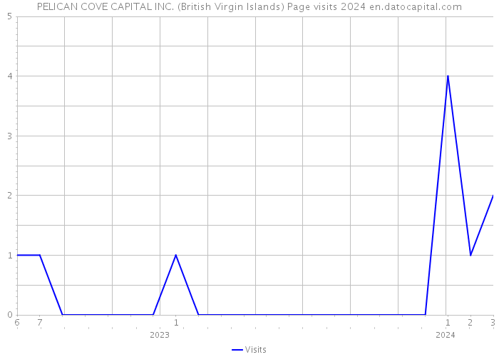 PELICAN COVE CAPITAL INC. (British Virgin Islands) Page visits 2024 