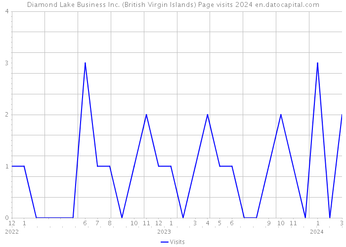 Diamond Lake Business Inc. (British Virgin Islands) Page visits 2024 