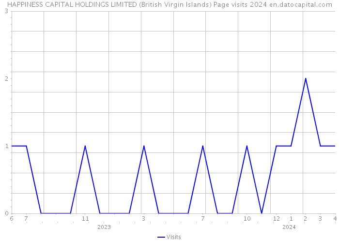 HAPPINESS CAPITAL HOLDINGS LIMITED (British Virgin Islands) Page visits 2024 