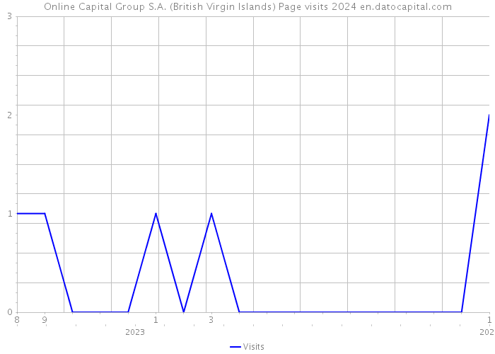 Online Capital Group S.A. (British Virgin Islands) Page visits 2024 