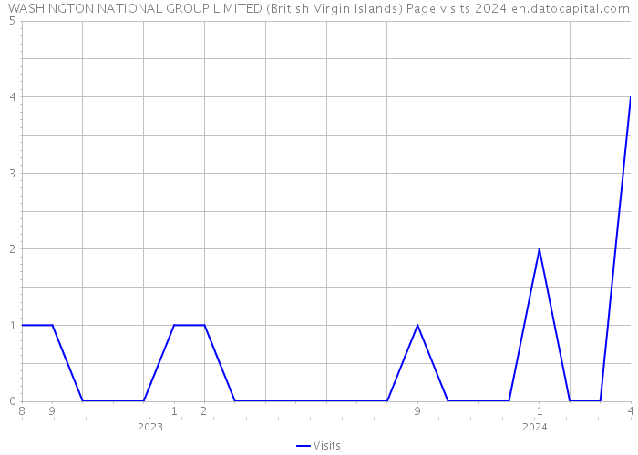 WASHINGTON NATIONAL GROUP LIMITED (British Virgin Islands) Page visits 2024 