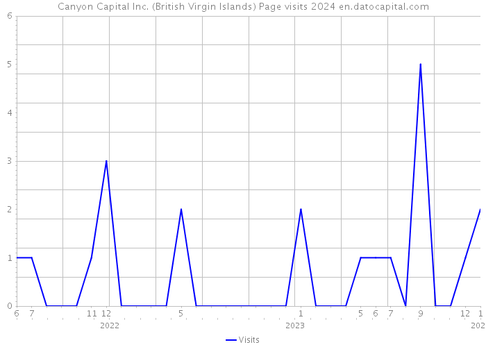 Canyon Capital Inc. (British Virgin Islands) Page visits 2024 