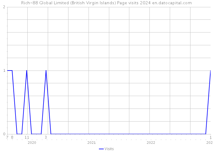 Rich-88 Global Limited (British Virgin Islands) Page visits 2024 