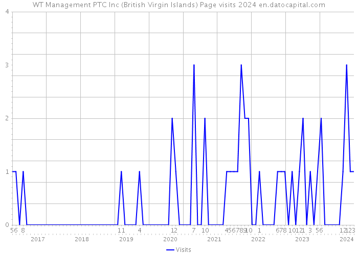 WT Management PTC Inc (British Virgin Islands) Page visits 2024 