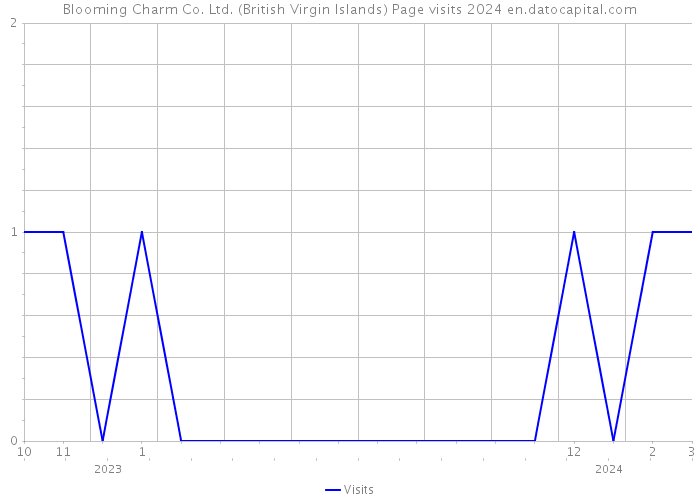 Blooming Charm Co. Ltd. (British Virgin Islands) Page visits 2024 