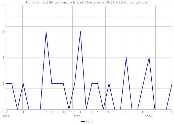 Duck Limited (British Virgin Islands) Page visits 2024 