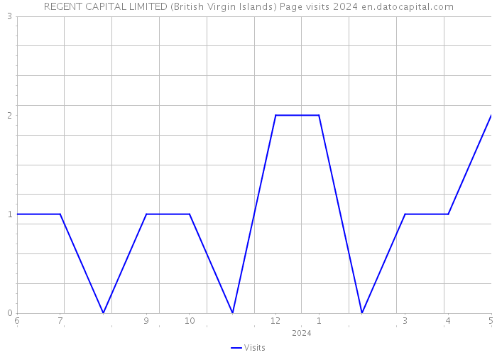 REGENT CAPITAL LIMITED (British Virgin Islands) Page visits 2024 