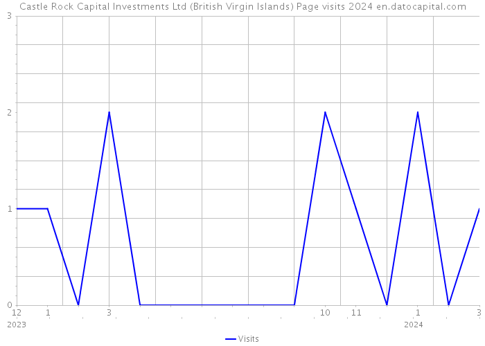 Castle Rock Capital Investments Ltd (British Virgin Islands) Page visits 2024 