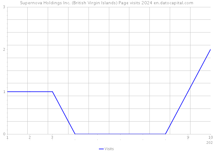 Supernova Holdings Inc. (British Virgin Islands) Page visits 2024 