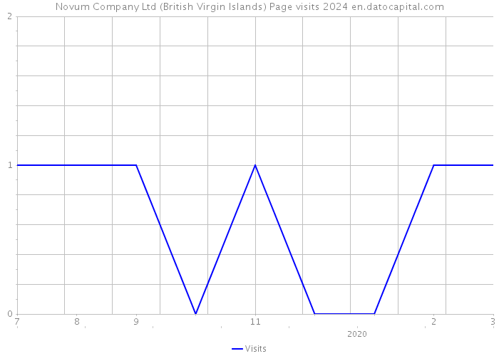 Novum Company Ltd (British Virgin Islands) Page visits 2024 
